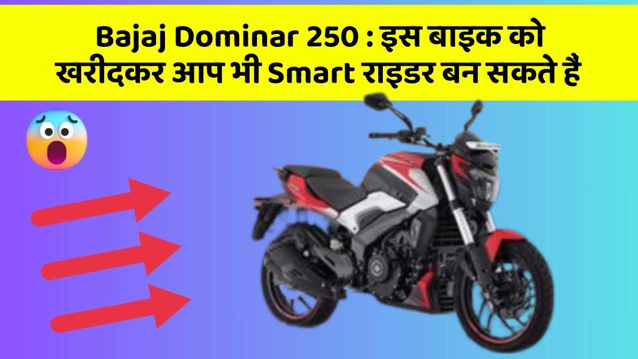 Bajaj Dominar 250 : इस बाइक को खरीदकर आप भी Smart राइडर बन सकते हैं